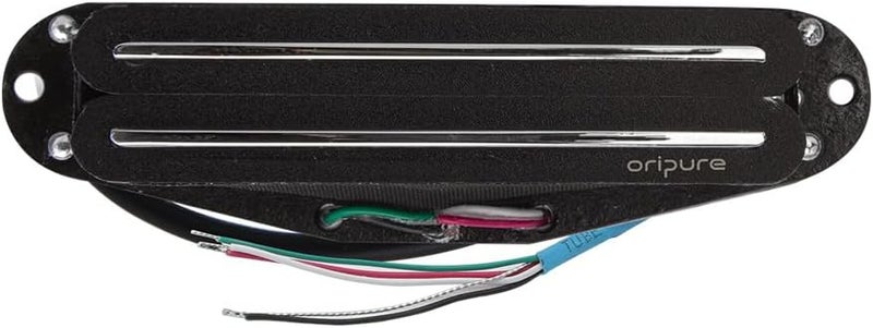 OriPure Hot Dual Rail Pickups Alnico5 Single-Coil-Sized Humbucker 12-13K Fit ST/SQ Style Electric Guitar, Black - Image 3